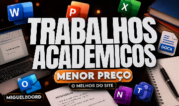 [ MELHOR DO SITE ] FAÇO SEUS TRABALHOS/TAREFAS/PROJETOS ESCOLARES