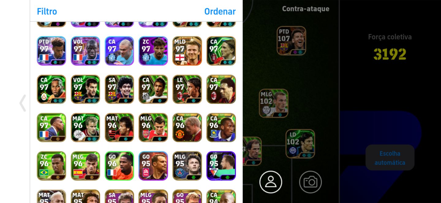 Conta braba de efootball para subir de divisão