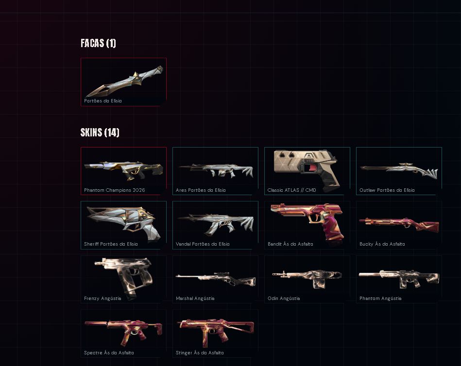 CONTA VALORANT, Skins raras, Ranked Ready, Full Acesso
