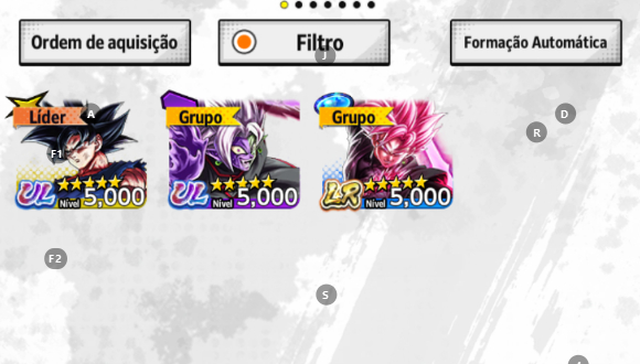 ULTRA GOKU UI, ULTRA ZAMASU, LR GOKU BLACK VILAO + 41K CRISTAIS (ANDROID)