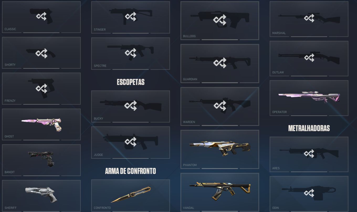 CONTA COM PACOTES CHAMPIONS E MUITAS SKINS / PREÇO NEGOCIAVEL