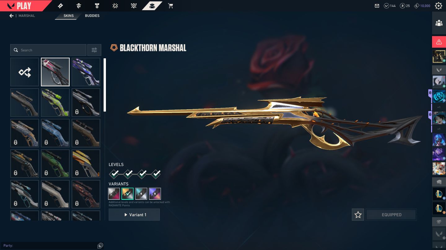 Conta de valorant com skins dima 2 preco negociavel