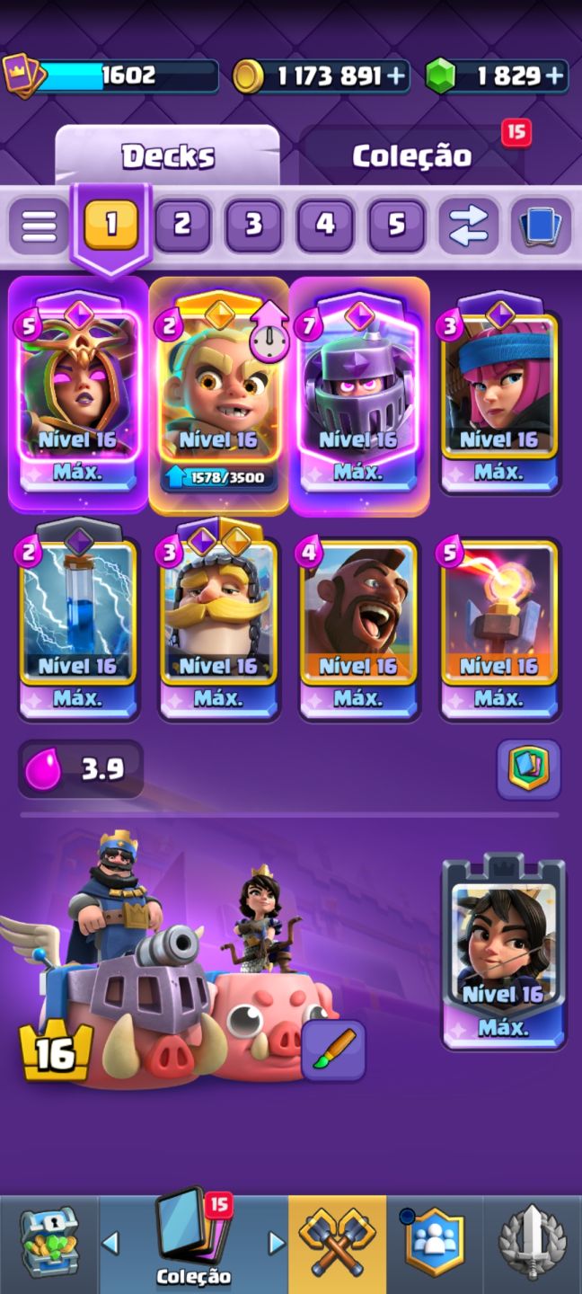 Conta clash royale 10 anos