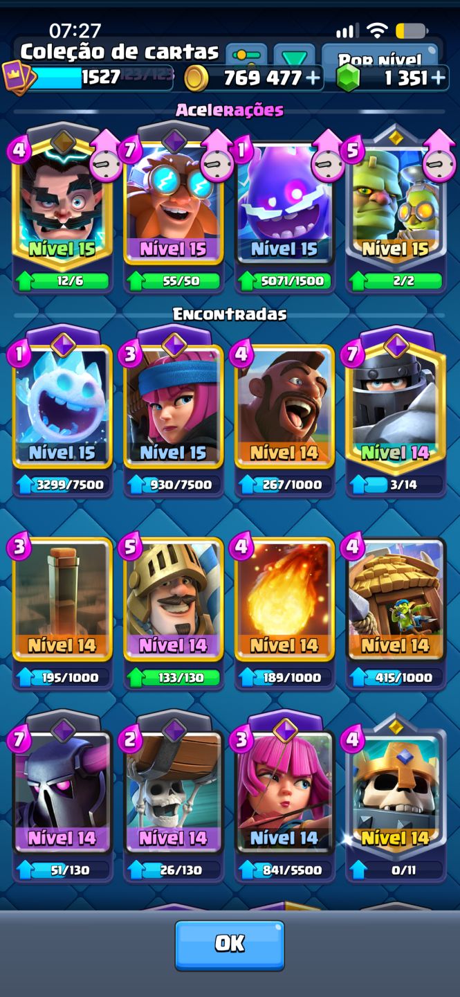 CONTA CLASH ROYALE ENDGAME - 11.831 TROFÉUS | ICEBOW NIVELADO | MUITOS RECURSOS