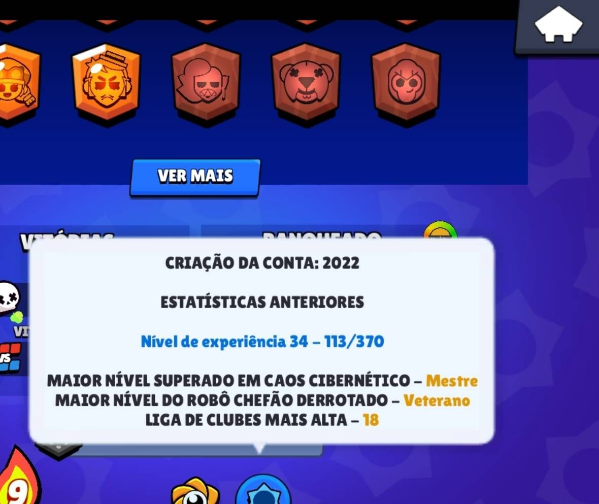 CONTA BRAWL STARS DE 2022 DIVERSOS RECURSOS!