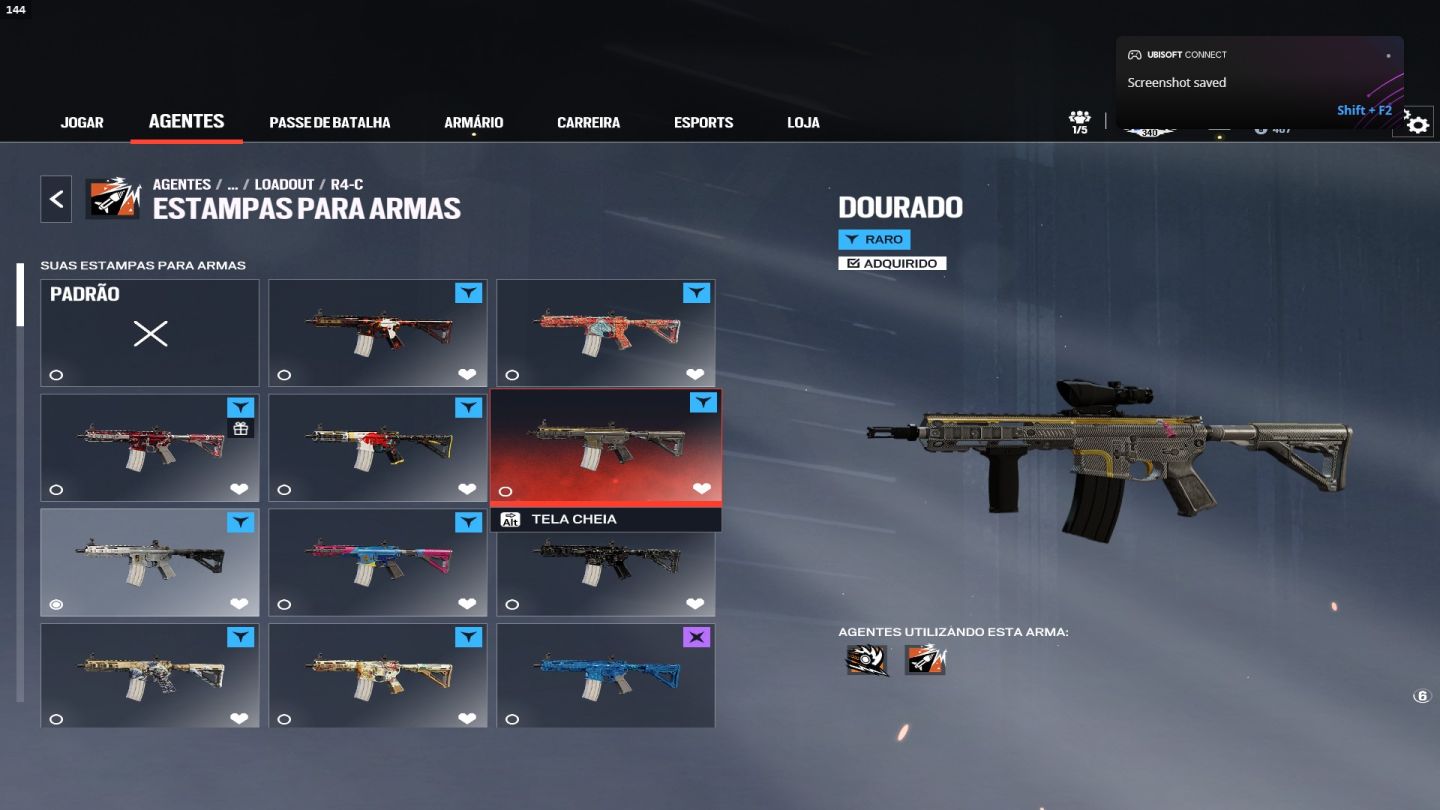 Conta Full Geleira e com Carbono de R6