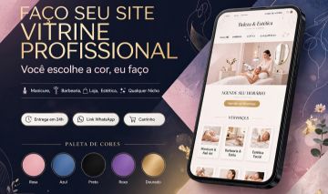 Site Vitrine Profissional - Você Escolhe a Cor - Entrega 24H
