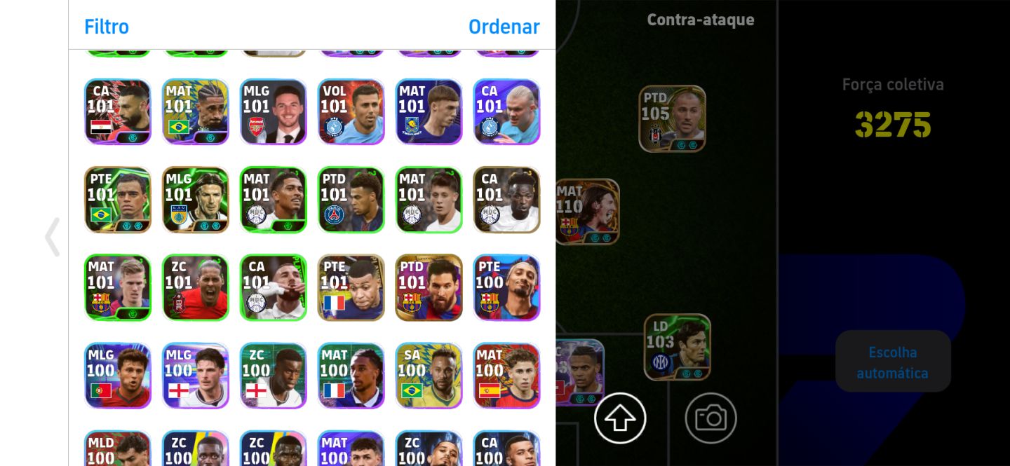 CONTA DE EFOOTBALL BRABA DO MELHOR MESSI + AMIGOS