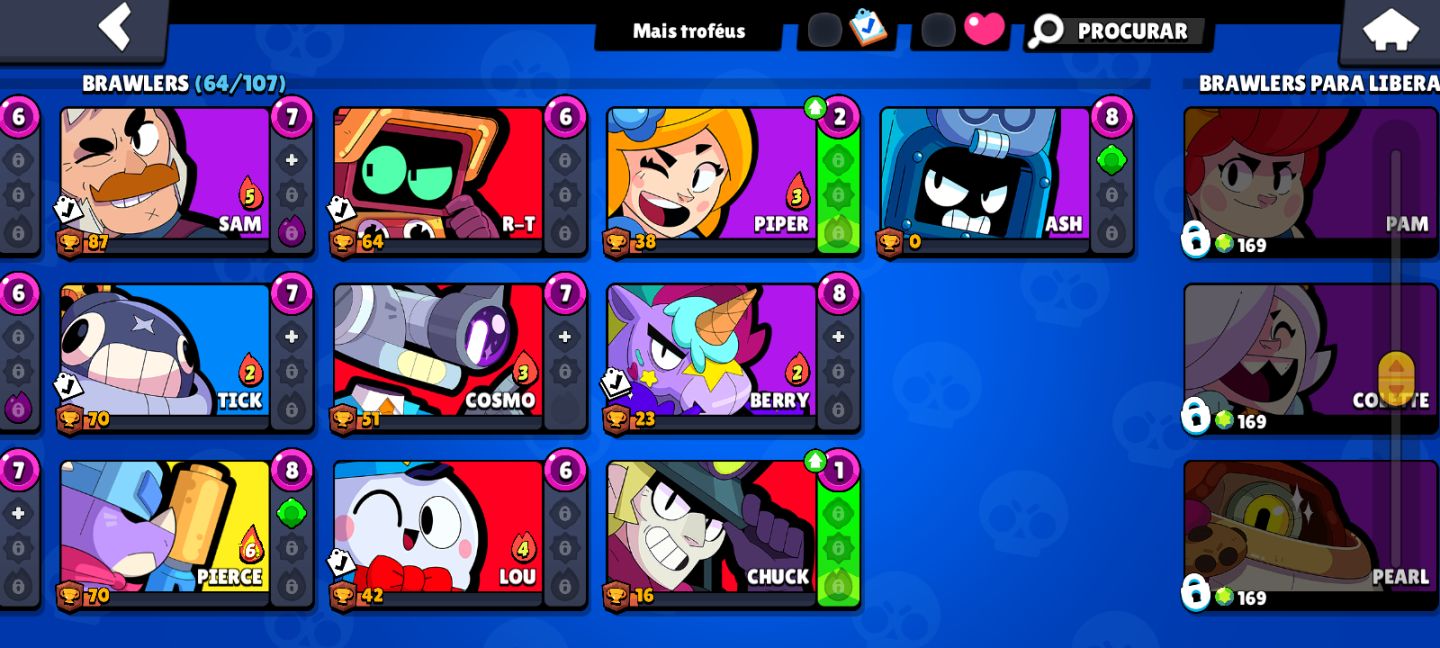 Conta de clash Royale com 9mil troféus, conta do brawl Star 18mil troféu