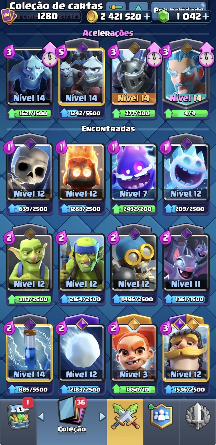 Conta Clash Royale 10k troféus