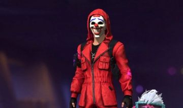 Conta com conjunto top criminal vermelho