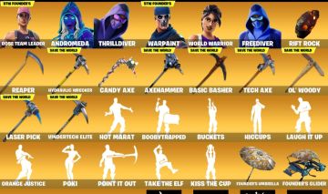 Conta OG Fortnite com diversas skins do capitulo 1