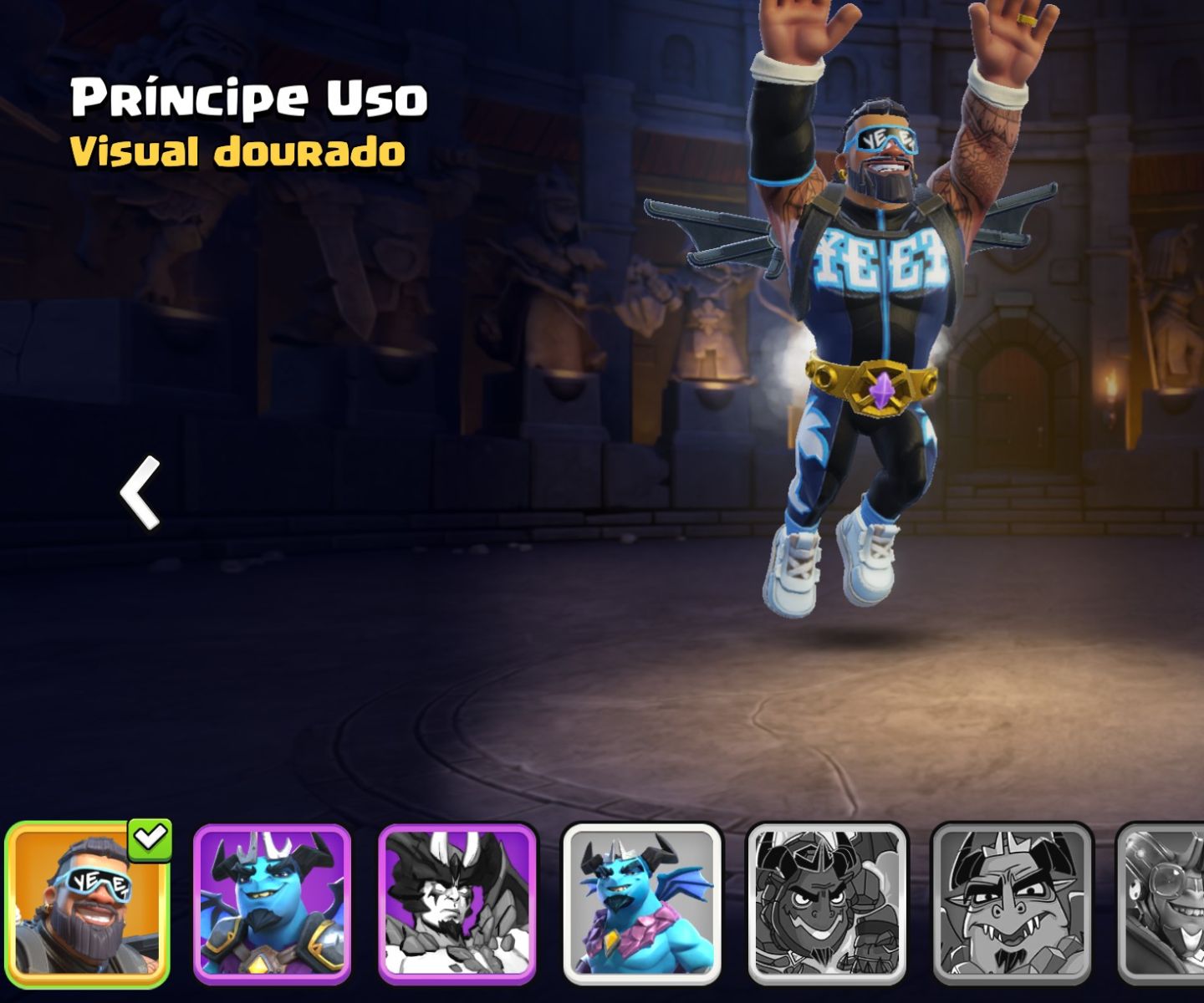 CONJUNTO WWE 2.0 COM SKIN EXCLUSIVA DO REI SAMURAI