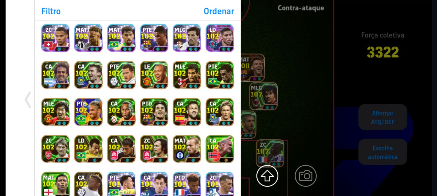 Conta efootbal mobile rara