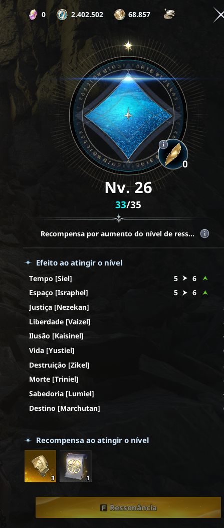 AION 2 | CONTA LEVEL 45 | ELYSEANO | VAIZEL | AMÉRICA DO SUL