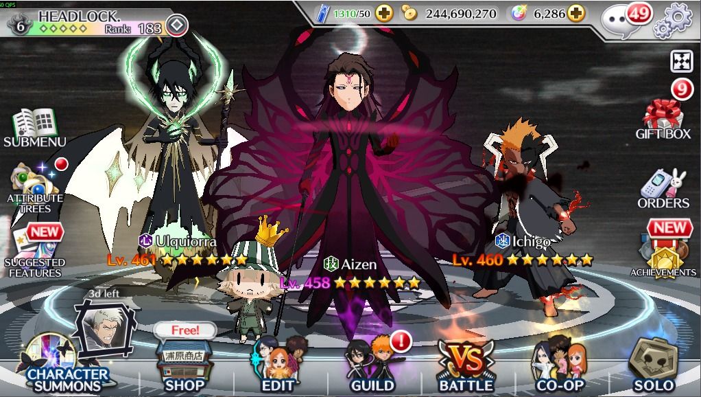 CONTA BLEACH BRAVE SOULS ENDGAME GUILD QUEST