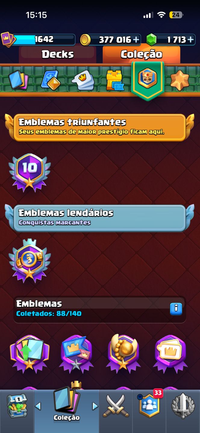 Conta de clash Royale full com 12000 troféus