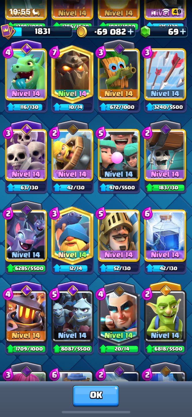 COMBO 3 CONTAS: BRAWL STARS + COC + CLASH ROYALE