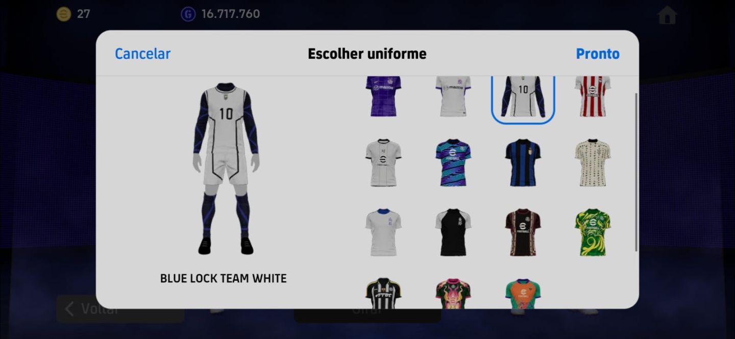 CONTA EFOOTBALL RARA! HAZARD NOVO LISO + JAMES BLITZ + PIRLO PRIME E+++++!