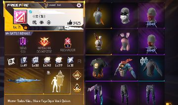CONTA FREE FIRE INSANA - FULL ACESSO