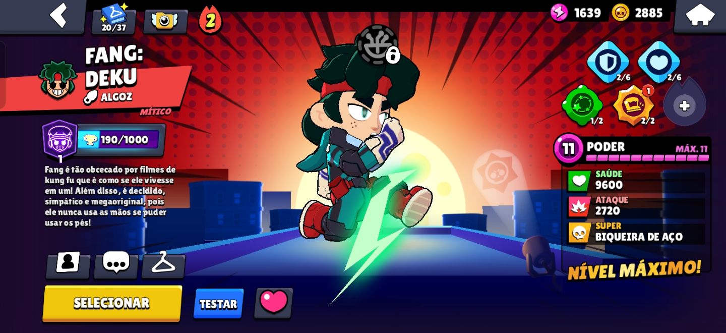 CONTA DE BRAWL STARS COM BRAWLERS LENDARIOS MAX E COM HYPER E SKINS MUITO BOAS!!