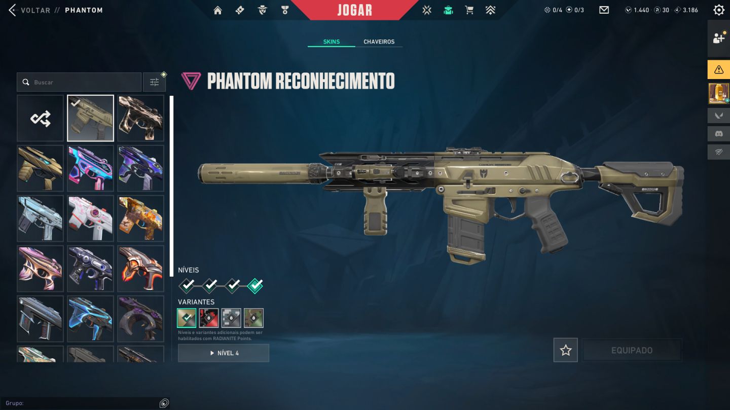 Conta Valorant com mais de 70 skins COMPRADAS