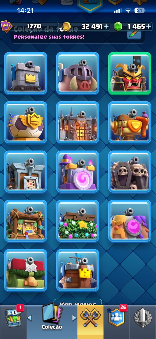 Conta de Brawl Stars e Clash Royale( não separado)