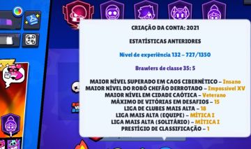 Conta de brawl com tudo Full, upada e várias skins