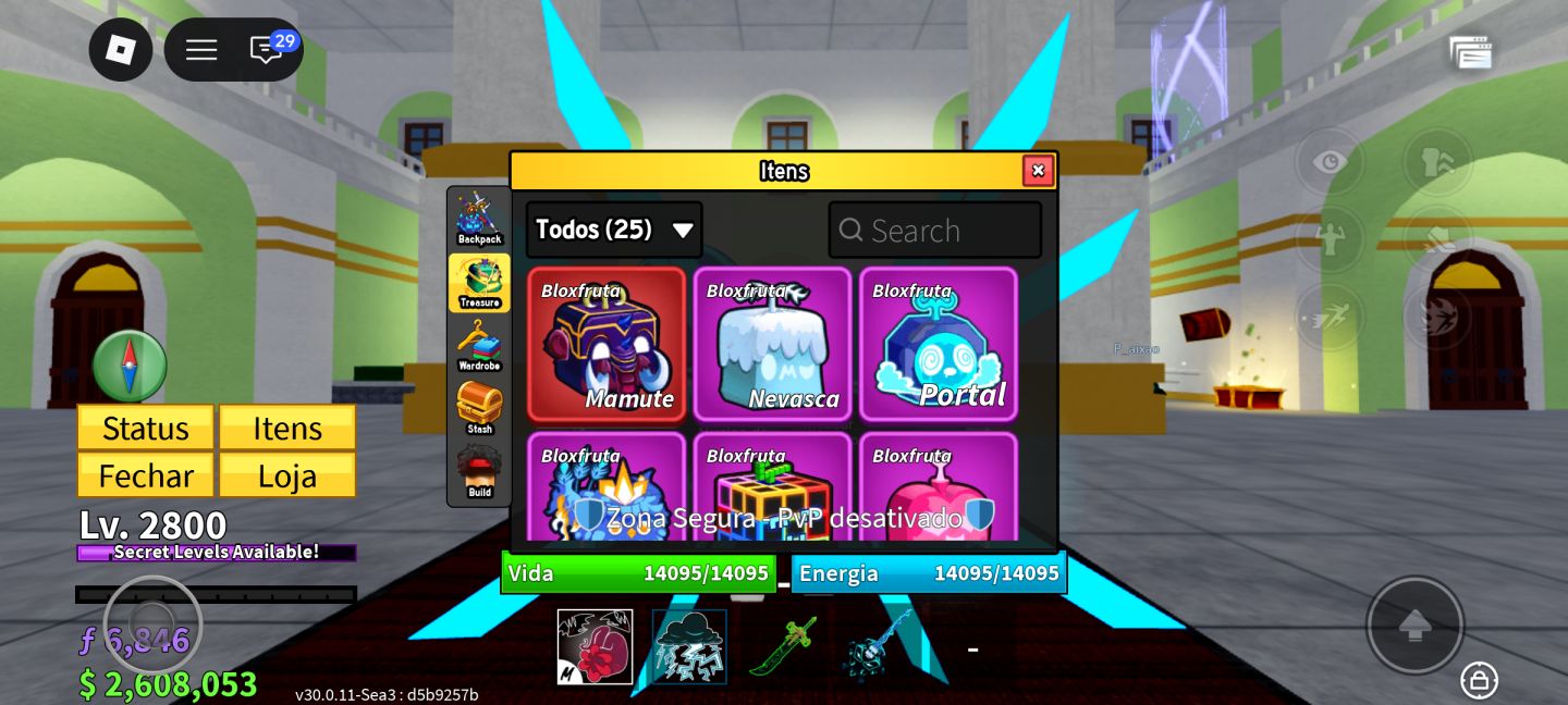 Conta de blox fruits