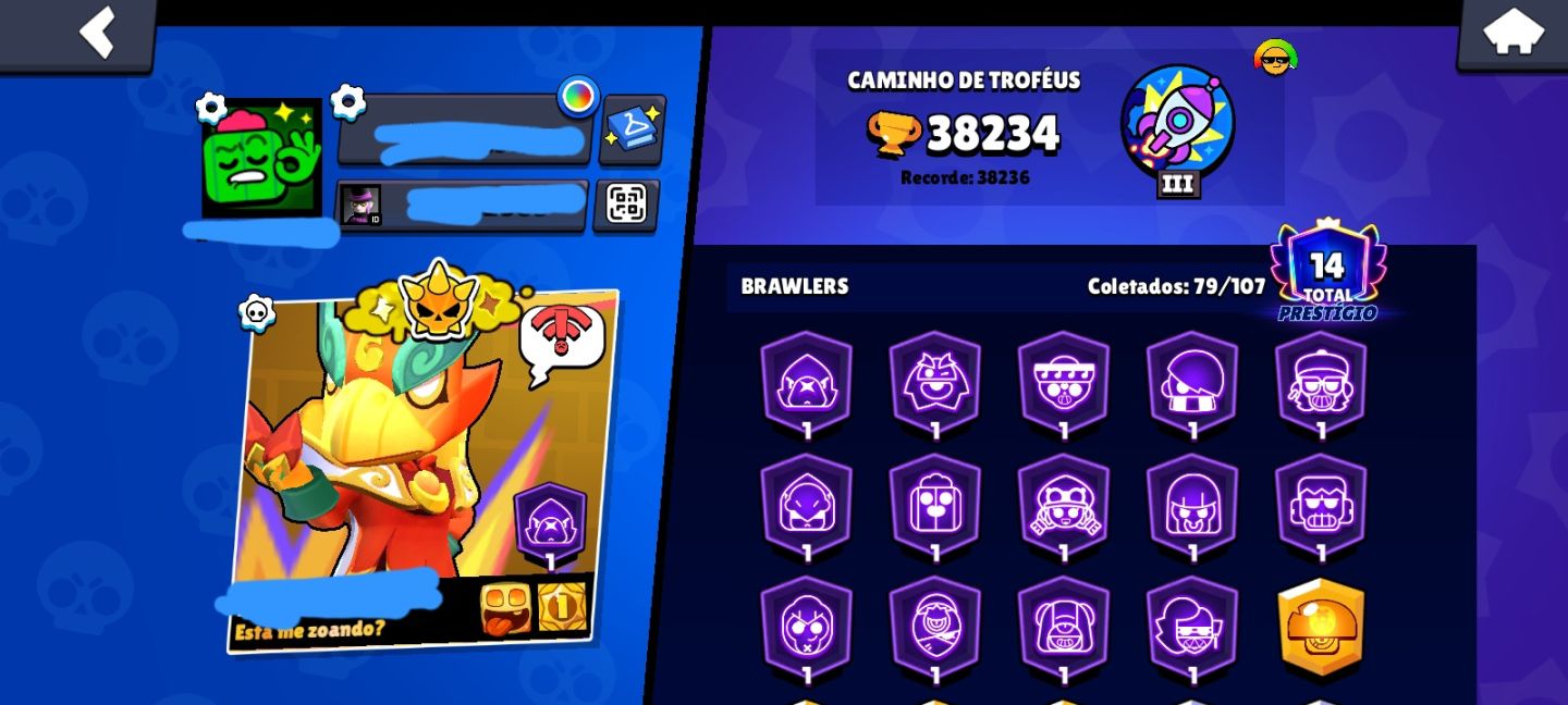 Conta 2018 | 38K Troféus | Shelly estelar