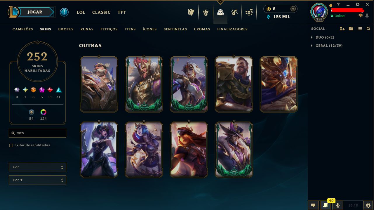 Conta Mono rammus com Rammus rei + Riven campeonato, Jinx fragmentada de arcane