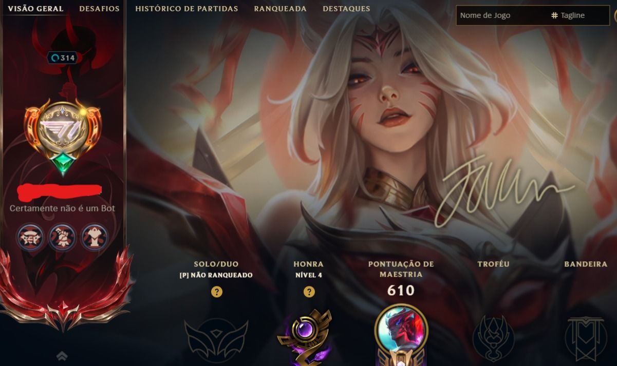 CONTA DE COLECIONADOR LOL + TFT + VALORANT