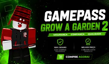 ( MELHOR PREÇO ) Gamepass Grow a Garden 2