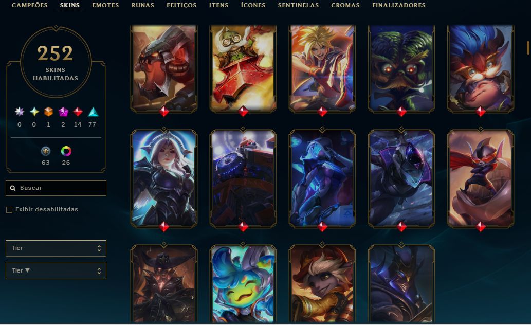 CONTA LVL 431 COM 251 SKINS - CONTA DESDE 2013