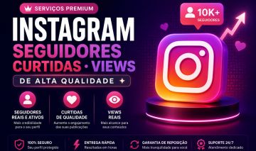 Seguidores, Curtidas e Visualizações | Entrega Rápida | Alta Qualidade