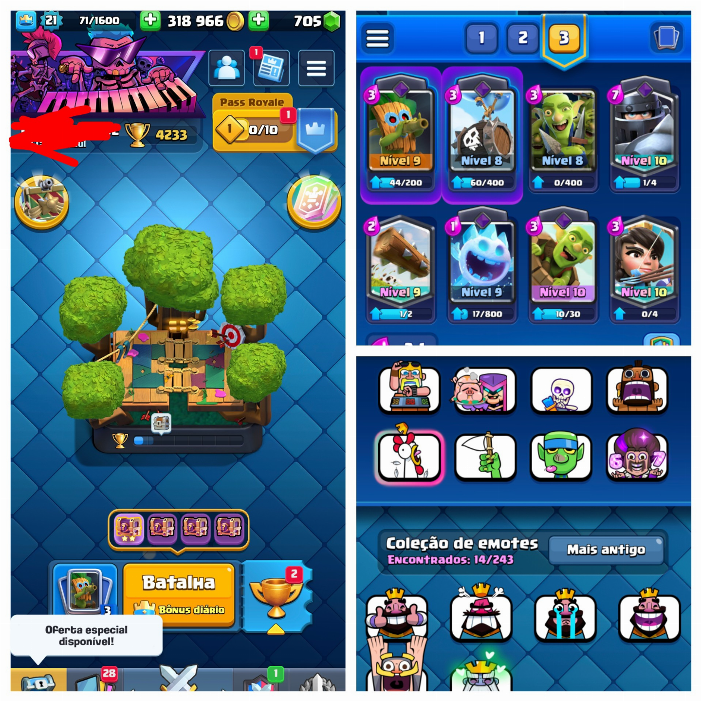 CONTAS CLASH ROYALE (85% DE DESCONTO )