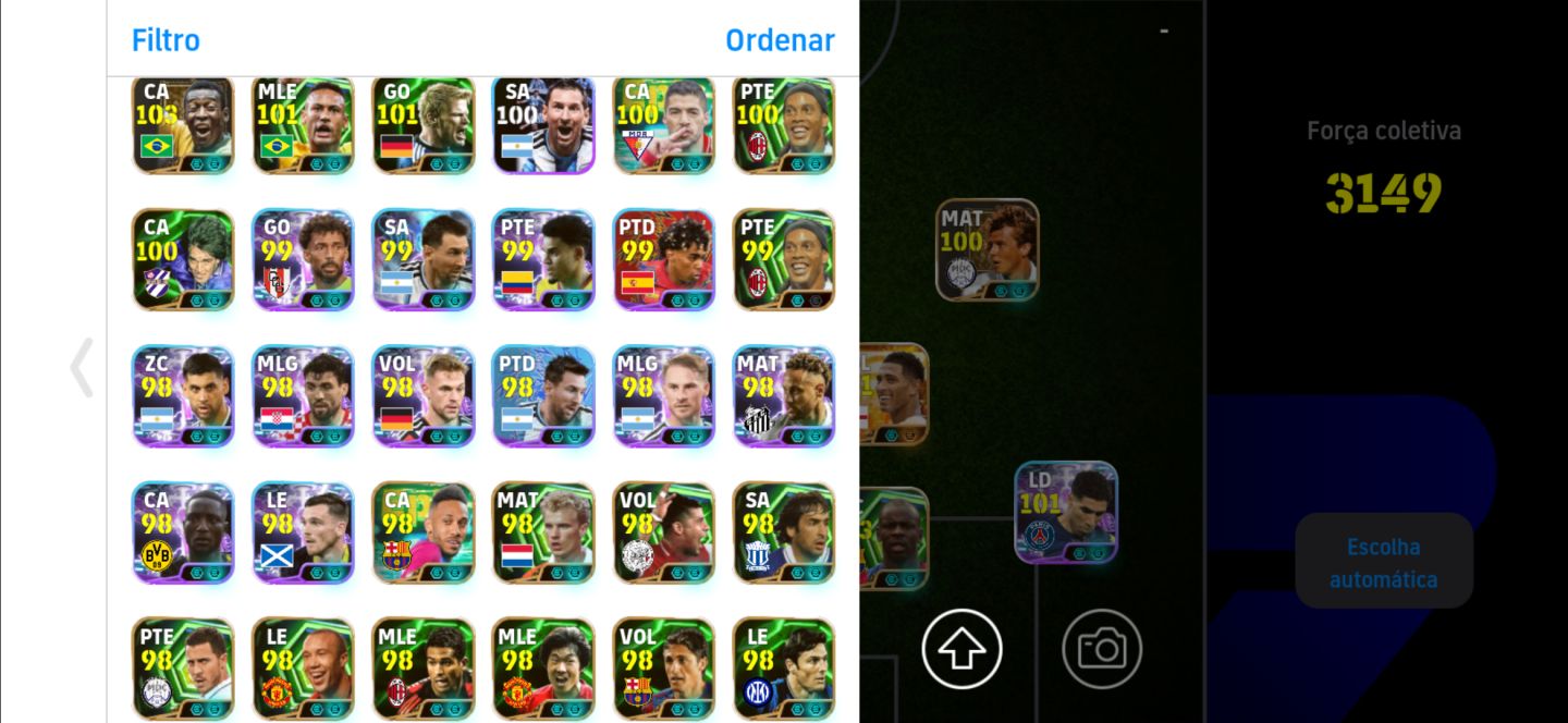 Conta efootball 2292 Lionel messi big time, 45 epics 3 big times 22 show times.