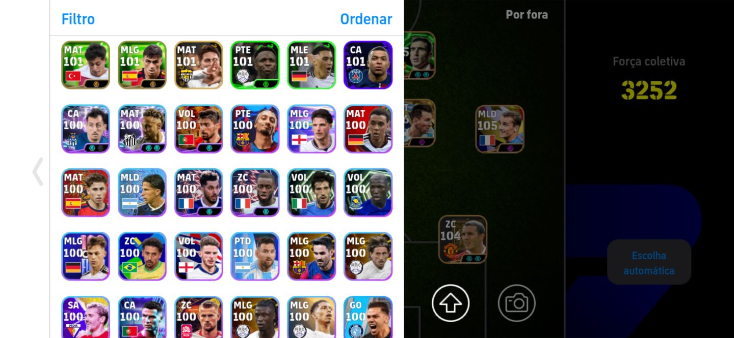 CONTA EFOOTBALL BOA +3250 DE FORÇA SO KONAMI