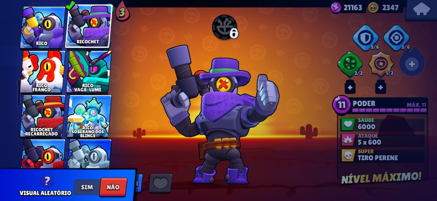 CONTA BRAWL STARS OG 2019 +48K DE TROFEIS MUITO COMPLETA