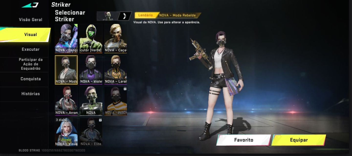 Conta blood strike com melhores skins