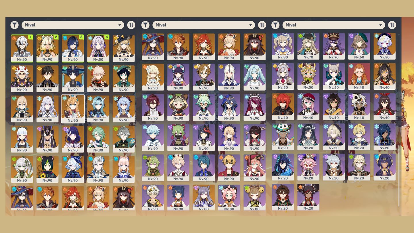 AR60 RARA Arlecchino C3R1, Skirk C2R1, Mavuika C1R1, Neuvi C1R1, Escoffier C1R1
