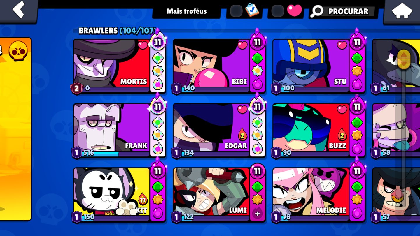 CONTA BRAWL STARS | 67K+ TROFÉUS | 60 BRAWLERS LVL 11 | 36 HIPER | CONTA 2019