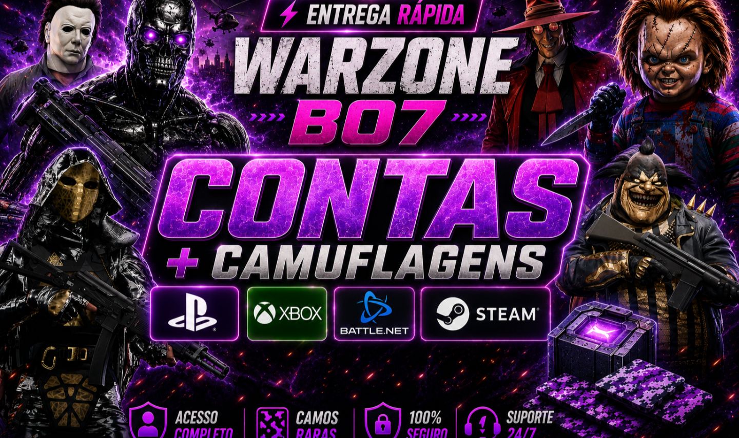 CONTAS WARZONE - CONTA bO7 - CONTA SINGULARIDADE - CONTAS NOVAS BO7 BLACK OPS 7