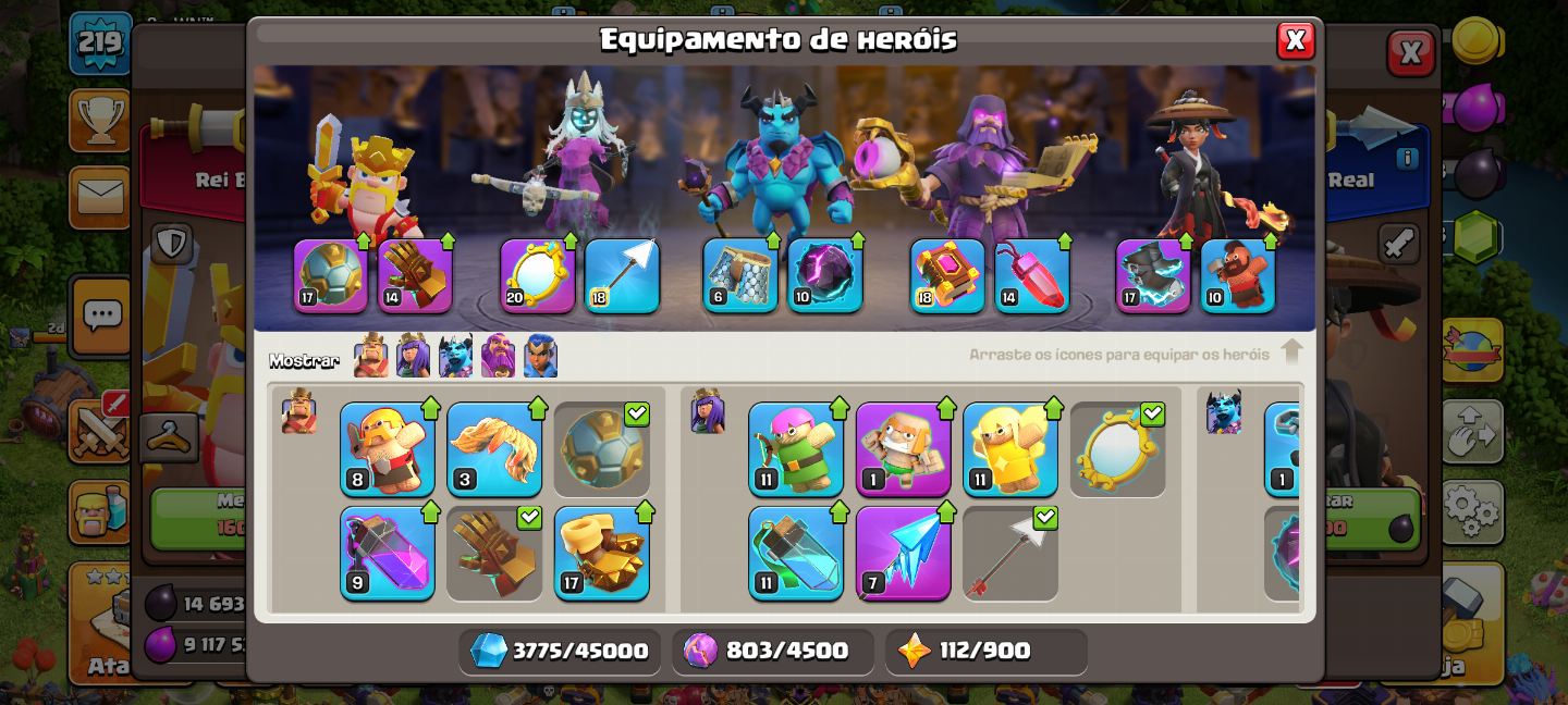 Cv17 recente nível 219