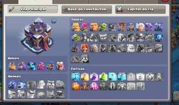 CONTA CLASH OF CLANS CV15 | NÍVEL 76 | BASE DO CONSTRUTOR | Valor a negociar!!!!