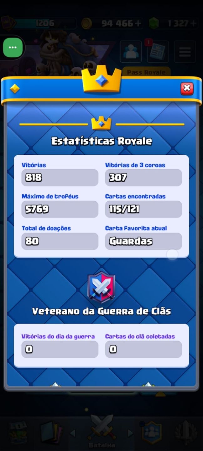 CONTA DE CLASH ROYALE 5K TROFÉUS