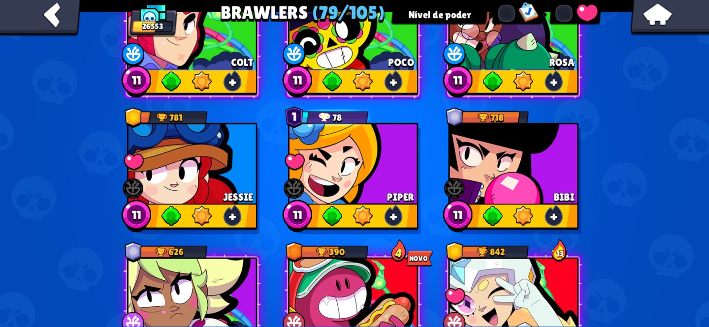 Brawl Stars 26k+ | Mortis 2k Troféus | 79 Brawlers | P11