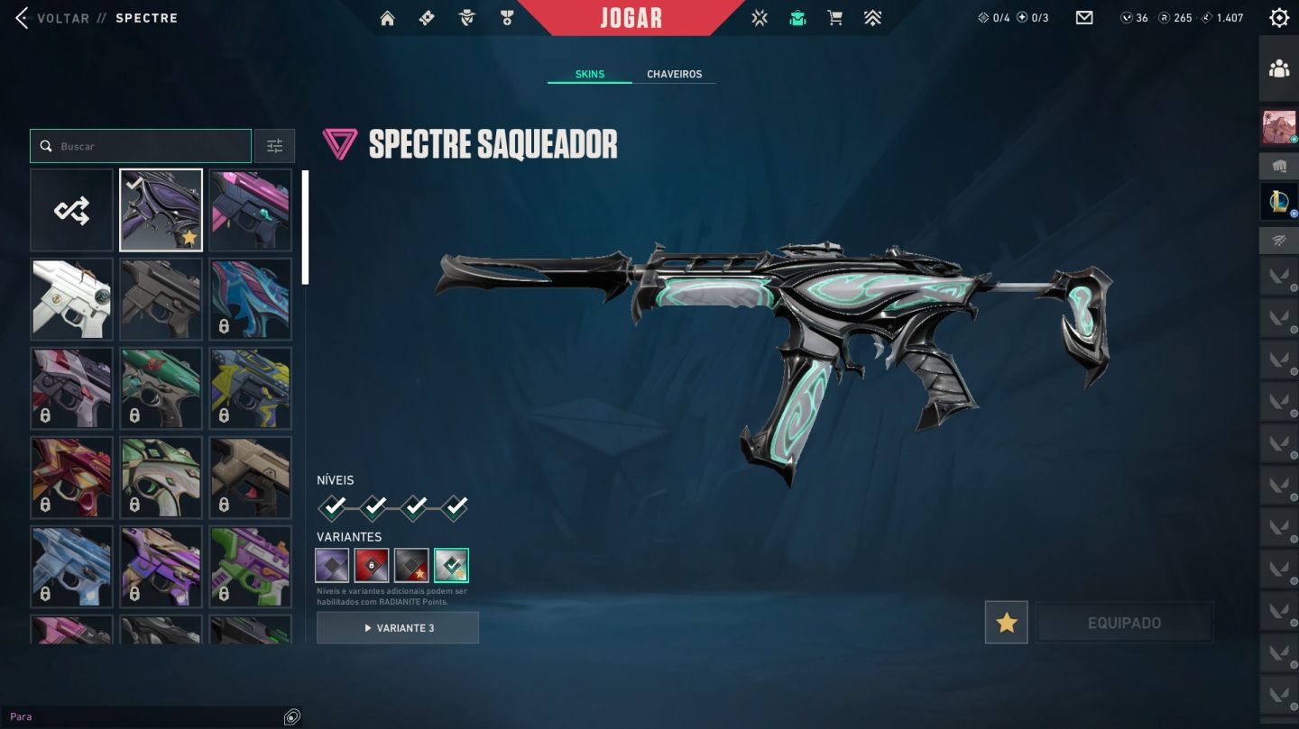 CONTA VALORANT COM VARIAS SKINS, MENOS DA METADE DO VALOR GASTO