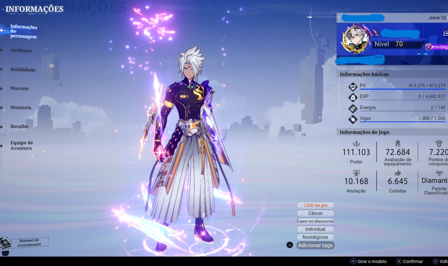 CONTA CRYSTAL OF ATLAN JOKER 2 111K POWER