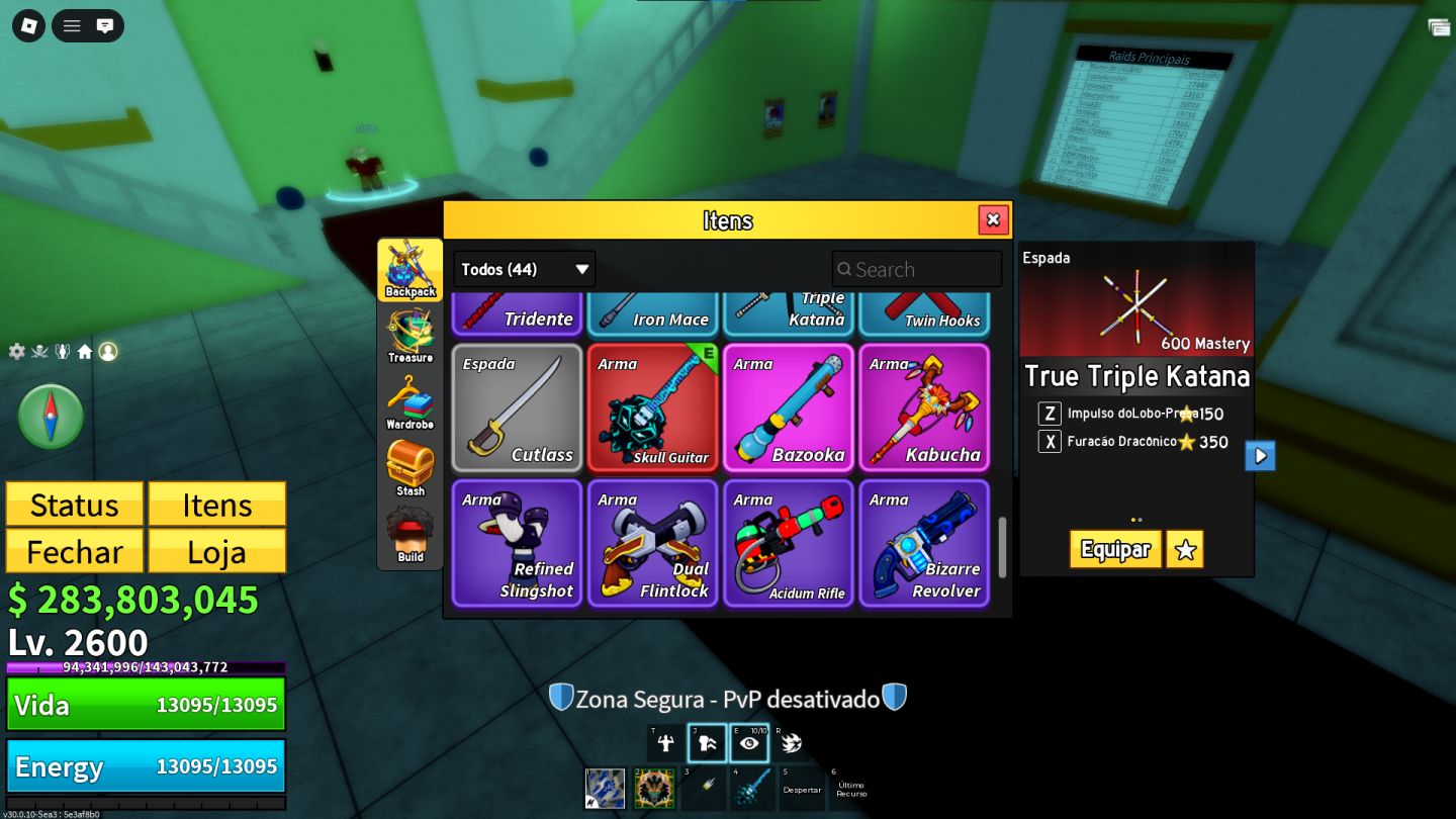 Conta Blox Fruit Dragon East Ingerida e Rumble, Buddha e Ice Compradas Robux